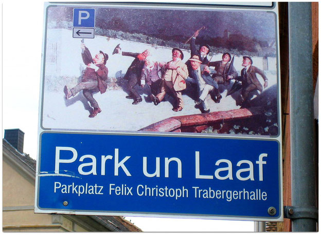 Park-Leitsystem auf pfälzisch