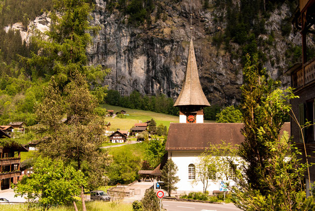 Die Kirche von Lauterbrunnen