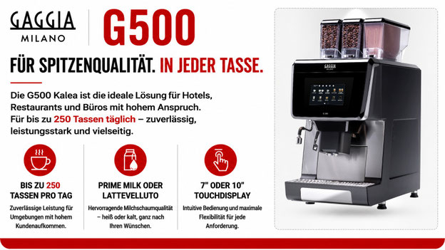 Gaggia G500 Seitenansicht
