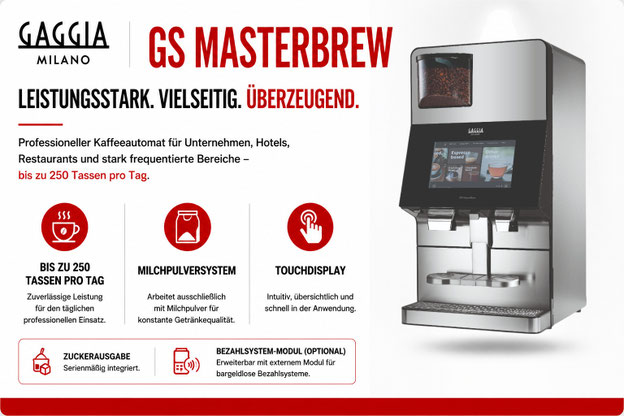 GS MasterBrew KAFFEEAUTOMAT