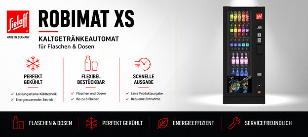 Sielaff Robimat XS Kaltgetränkeautomat für Flaschen und Dosen in Unternehmen