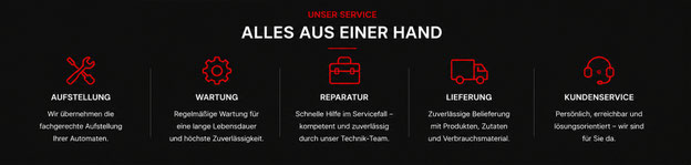 Verkauf, Vermietung, Operating, Befüllung, Wartung und Reparatur durch einen festen Ansprechpartner.