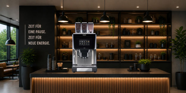 Gewerbliche Kaffeemaschine GAGGIA-G500 KALEA Touch im Betrieb