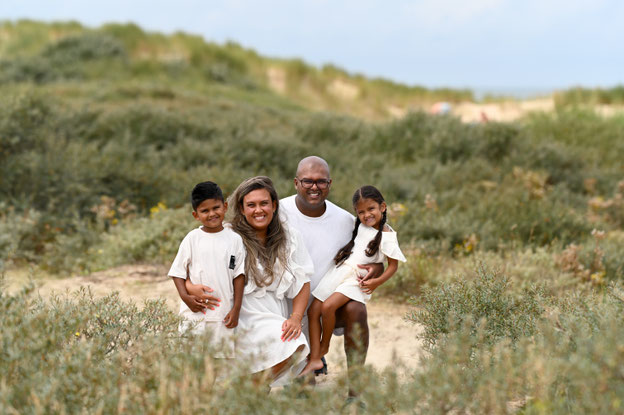 Familie fotoshoot strand