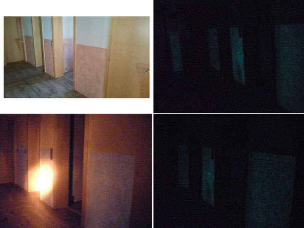 Spachteltechnik Fluoreszierend Vorhaus