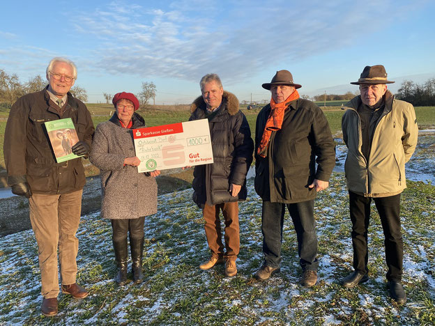 von links nach rechts Helge Stadelmann, Angelika Bartosch, Dieter Mackenrodt, Hans Algeyer und Dr. Michael Gaudchau