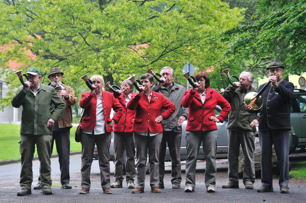 Bläsergruppe des Jagdvereins Hubertus Gießen