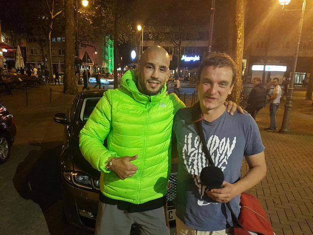 MMA-Fighter Abu Azaitar mit Thilo Guschas auf den Kölner Ringen