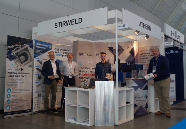 Stirweld und Atherm zeigten Ihre rührreibgeschweißten Produkte auf der Battery Show Stuttgart 2024 