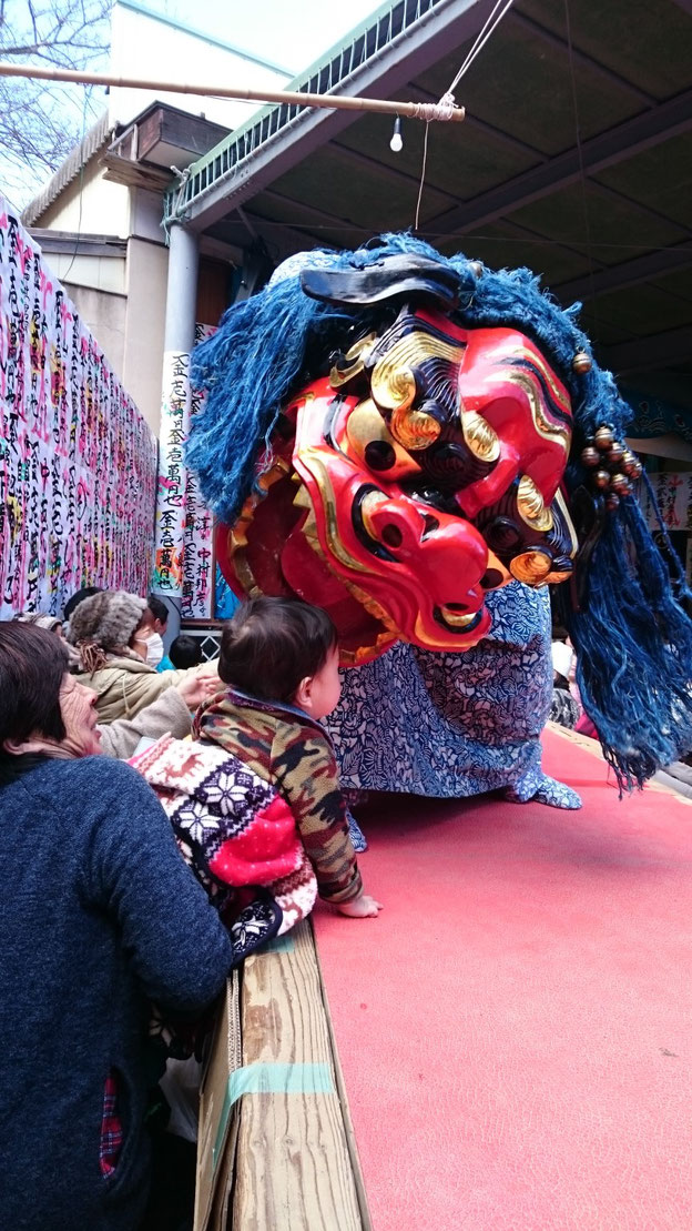 獅子舞と子ども