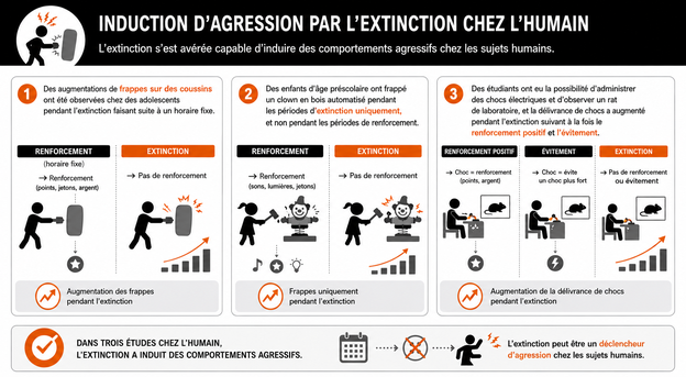 Induction d'agression par extinction chez l'homme
