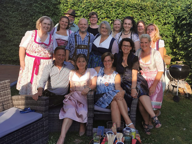 Einige Teilnehmer der Adipositas Selbsthilfegruppe München Altperlach im Sommer 2021