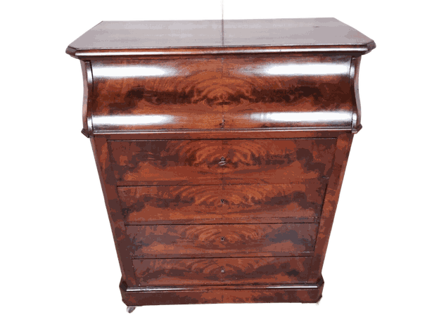 LAVABO CASSETTONE IN MOGANO LUIGI FILIPPO ORIGINALE EPOCA XIX SECOLO NAPOLEONE III FRANCIA RESTAURATO 