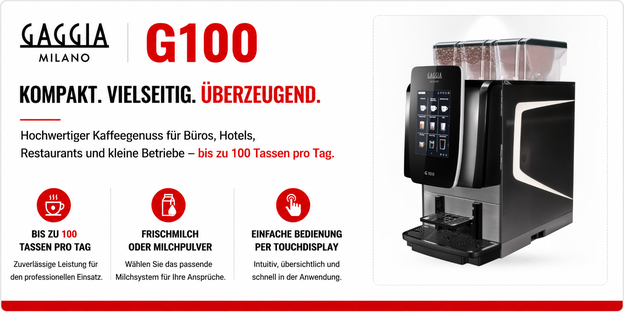 GAGGIA G100 TOUCH KAFFEEMASCHINE, KAFFEEVOLLAUTOMAT, KAFFEEAUTOMAT