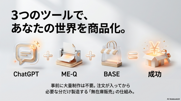 ChatGPTとME-QとBASEで販売する