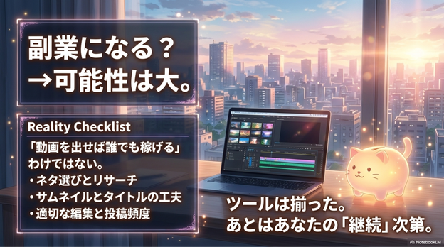 AI猫動画は副業になる？