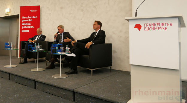 Heinrich Riethmüller, Juergen Boos und Markus Dohle Eröffnungspressekonferenz © dokuphoto.de / Klaus Leitzbach