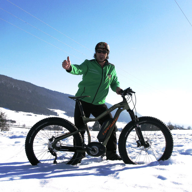 Haibike XDURO FatSix: Testfahrt im Schnee
