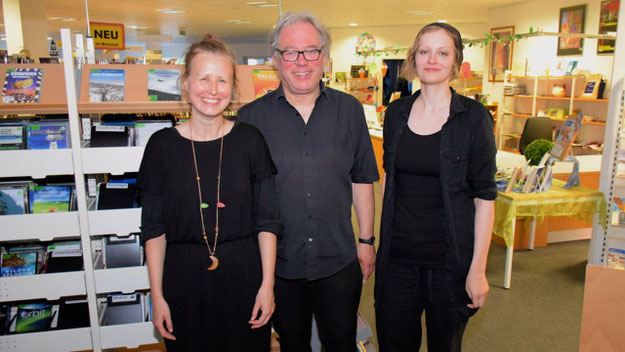 Sorgten für den musikalischen Rahmen: Anna Milewska (Klavier), Lorenz Jensen (Trompete) und Anke Meyn (Klavier) (v. l.)