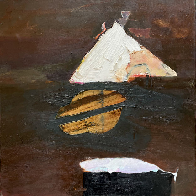 Watershift  2025 Öl,Acrylspachtel auf Leinwand  60x60cm