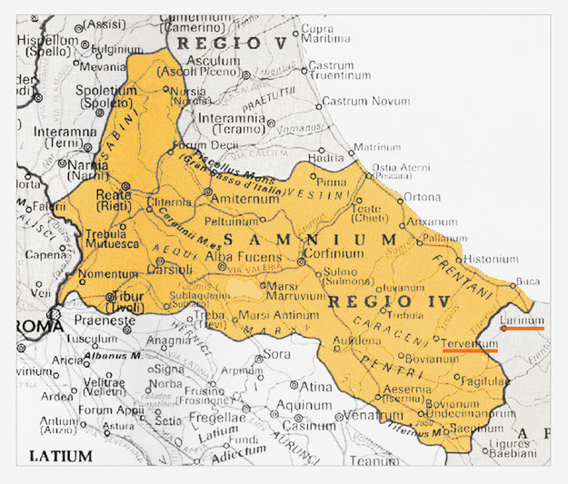 Regio IV augustea Sabina et Samnium