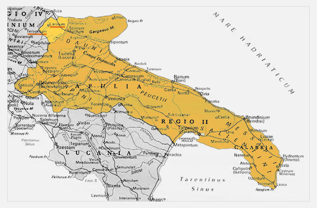 Regio II augustea Apulia et Calabria