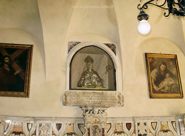 Busto di S. Pardo nella Sagrestia della Cattedrale di Larino