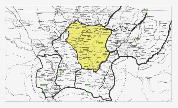Antichi confini delle diocesi ecclesiastiche dell'attuale Molise