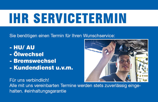 Hauptuntersuchung und Abgasuntersuchung, Ölwechsel, Bremswechsel, Kundendienst und vieles weiteres