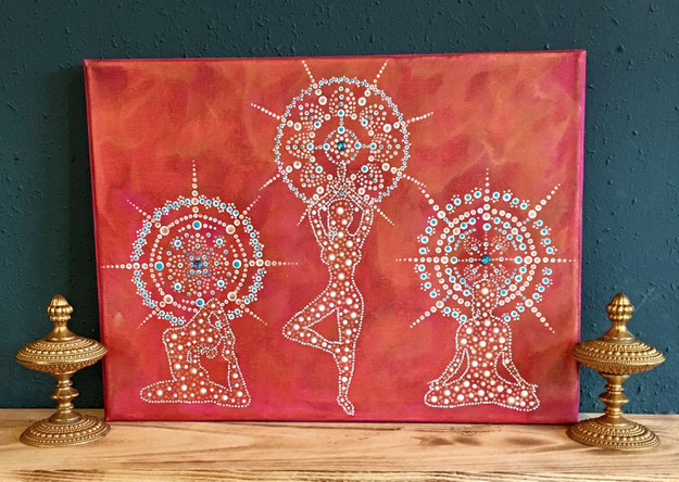 Yoga, Bildgröße 30 x 40 cm