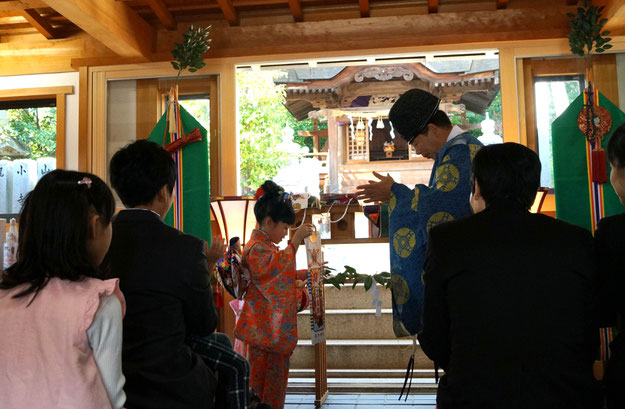 星田神社　七五三詣り