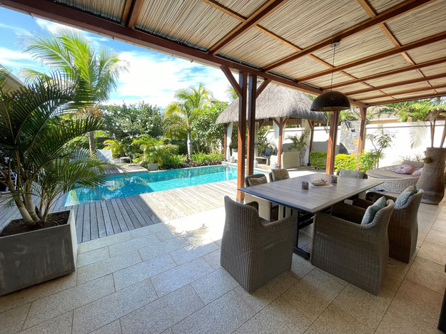 villa avec terrasse, piscine à l'île maurice Jinvesty île Maurice 
