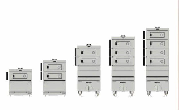 Estro Grill Backofen für die Gastronomie und gewerbliche Küche - Holzkohlegrill Holzbackofen