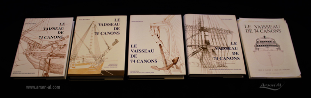 Les 4 tomes "Le Vaisseaux de 74 Canons" de Jean BOUDRIOT