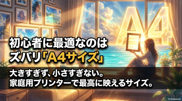 A4サイズがAIアートにおすすめな理由