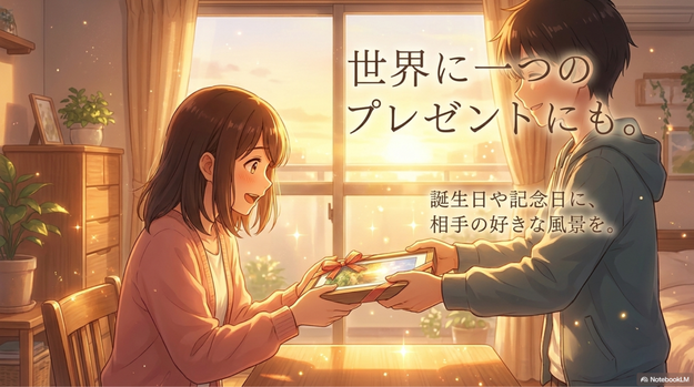 AIアートはプレゼントにも向いています。