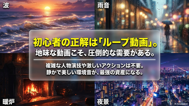 初心者におすすめのAI動画ジャンル