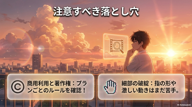 動画生成AIのデメリットや注意点