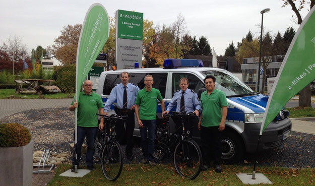 e-Bikes für die Polizei Düsseldorf