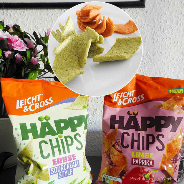 Leicht & Cross Häppy Chips Erbse Sourcream Style ; Linse Paprika
