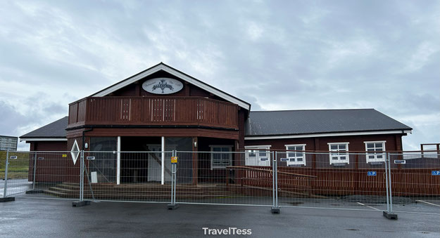 Verzakt huis in Grindavík