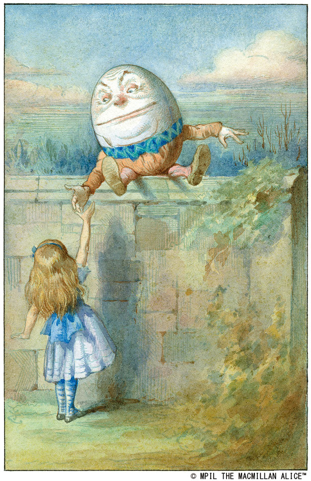 『鏡の国のアリス』挿絵　ハリー・シーカー/彩色（ジョン・テニエル原画）（1911年）   © MPIL THE MACMILLAN ALICE™
