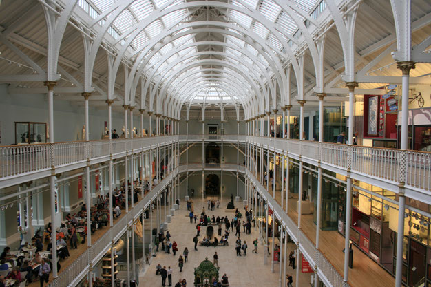 Edinburgh Scotland ofpenguinsandelephants of penguins & elephants National museum of Scotland interior