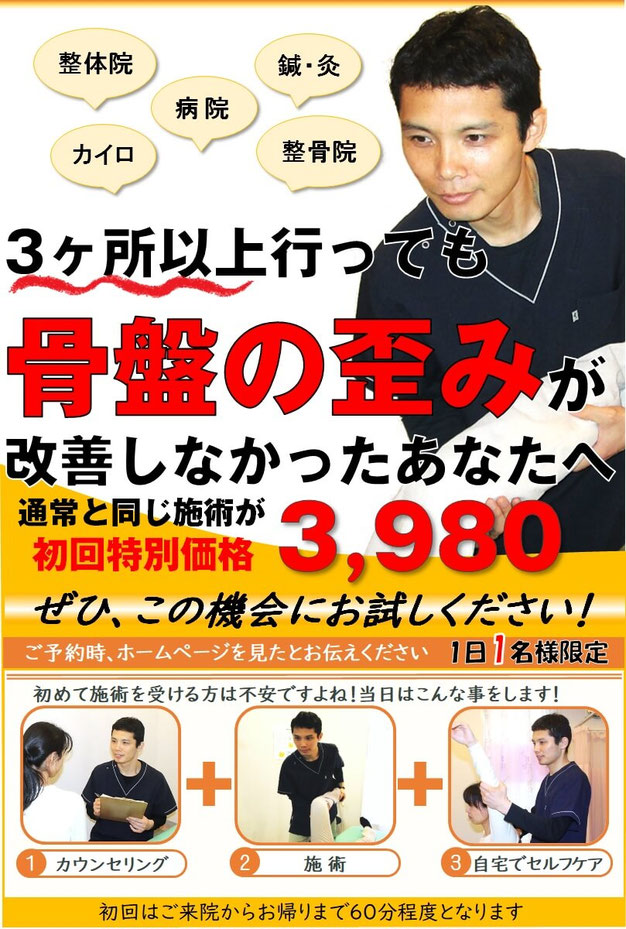 その痛み骨盤の歪みからでは 千葉市中央区 公園通り整体院