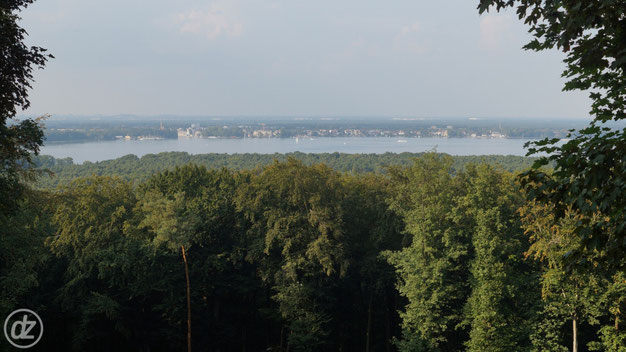 Blick vom kleinen Müggelberg auf den Müggelsee Richtung Friedrichshagen