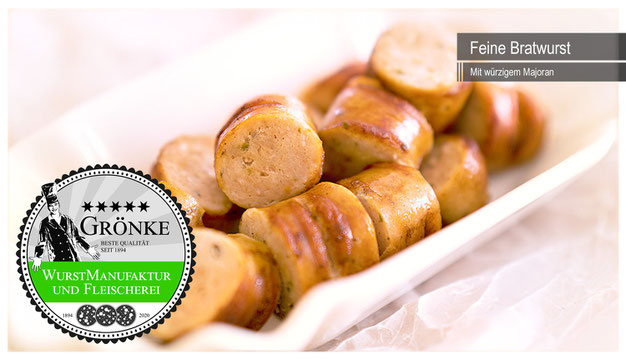 Frische Grillwurst, Bratwurst und Currywurst direkt aus der Wurstmanufaktur Grönke