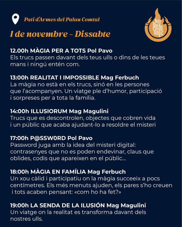 Programa de la Fira de Tots Sants en Cocentaina