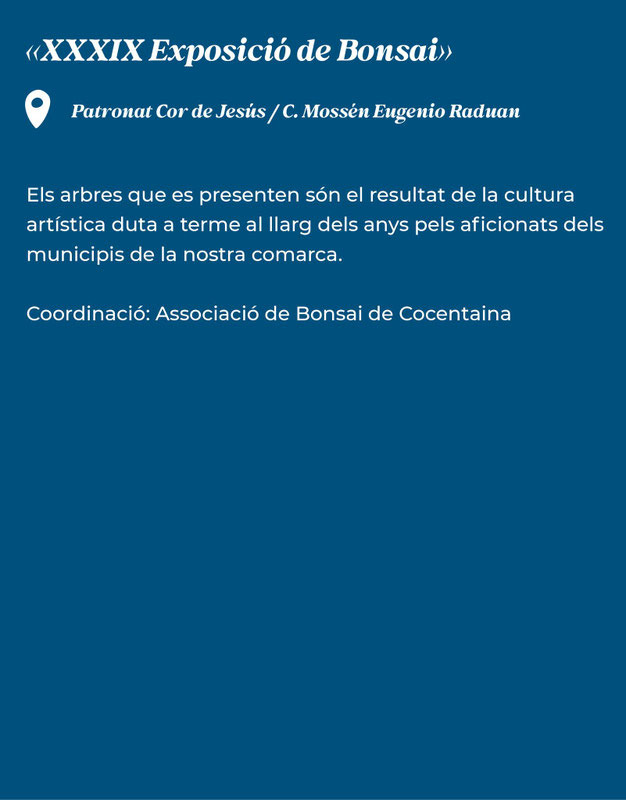 Programa de la Fira de Tots Sants en Cocentaina