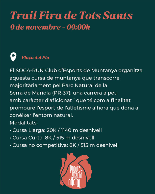 Programa de la Fira de Tots Sants en Cocentaina