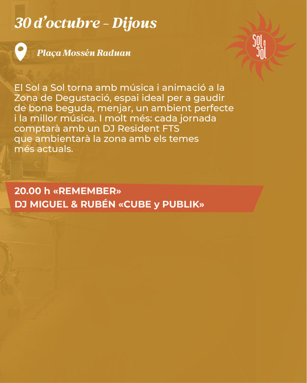 Programa de la Fira de Tots Sants en Cocentaina